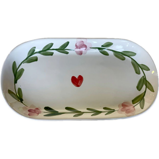 Oval Plate Rosa 32cm