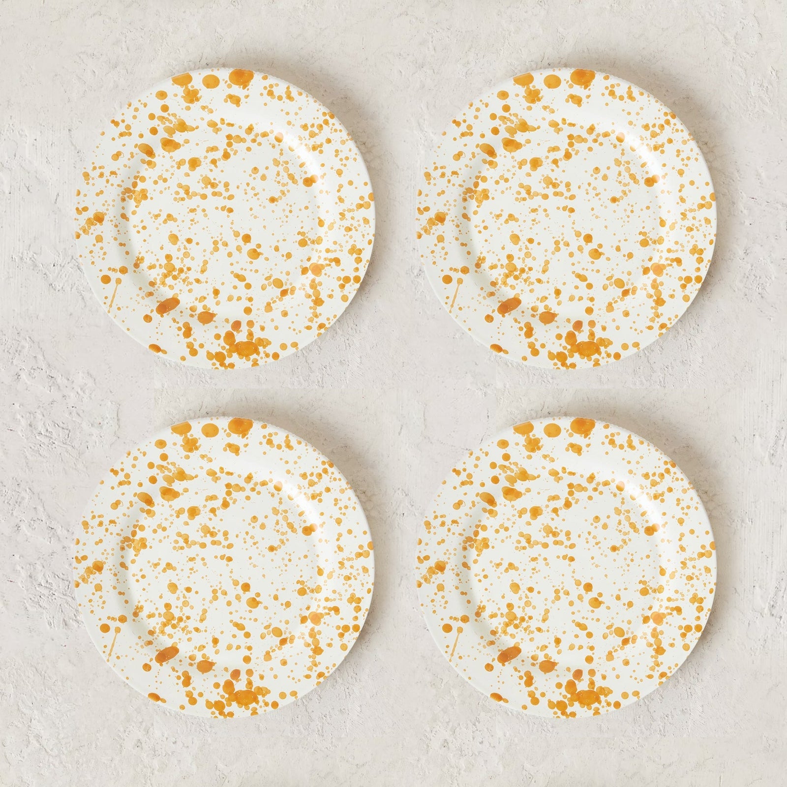 Burnt Orange Plate Set - 4 Pieces