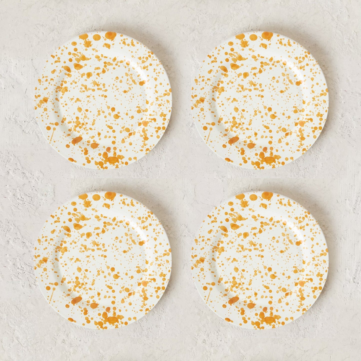 Burnt Orange Plate Set - 4 Pieces