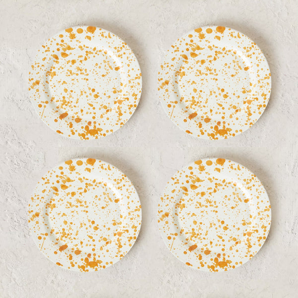 Burnt Orange Plate Set - 4 Pieces