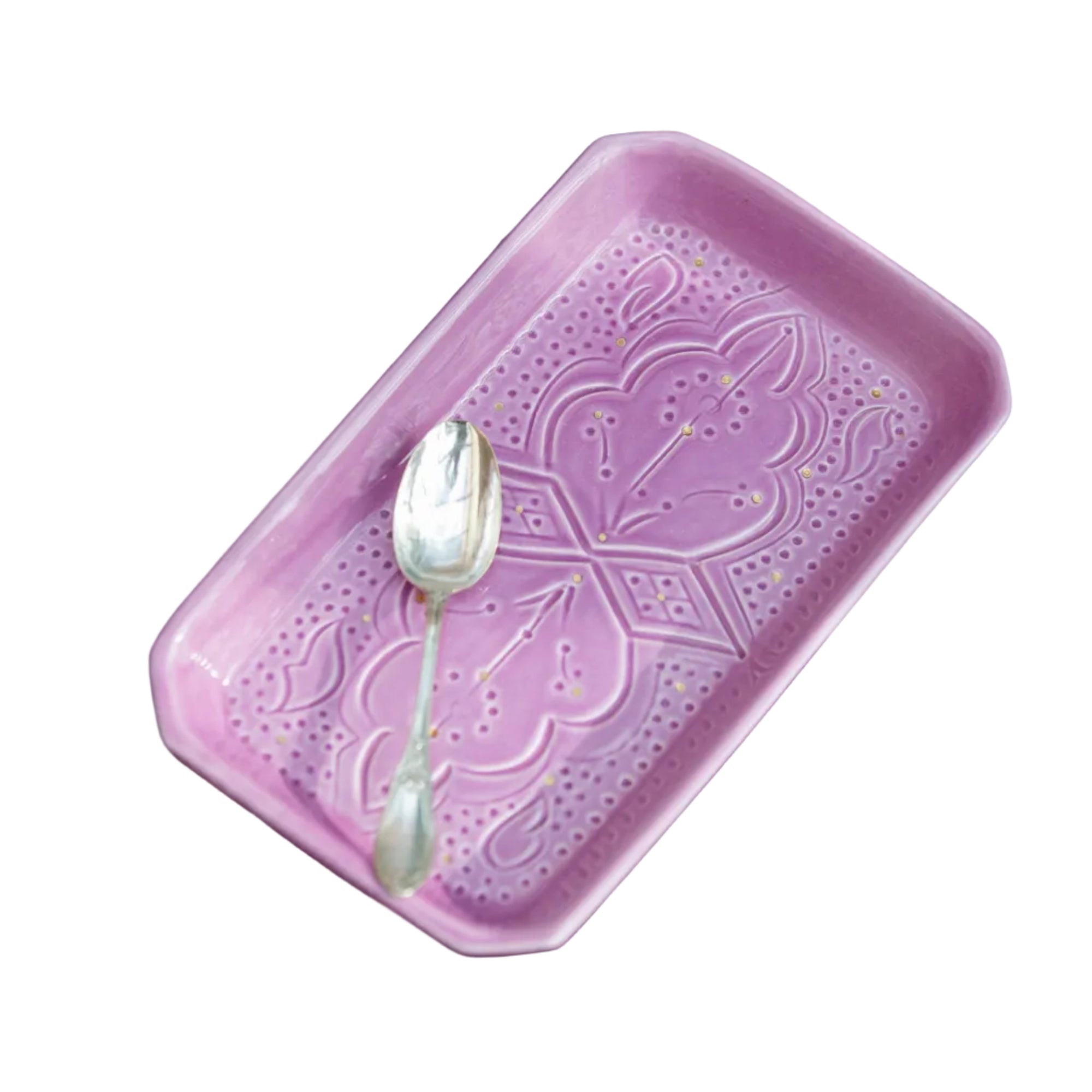 Plateau de service rectangle Empreinte lilas gold (8326941606207)