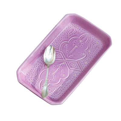 Plateau de service rectangle Empreinte lilas gold (8326941606207)