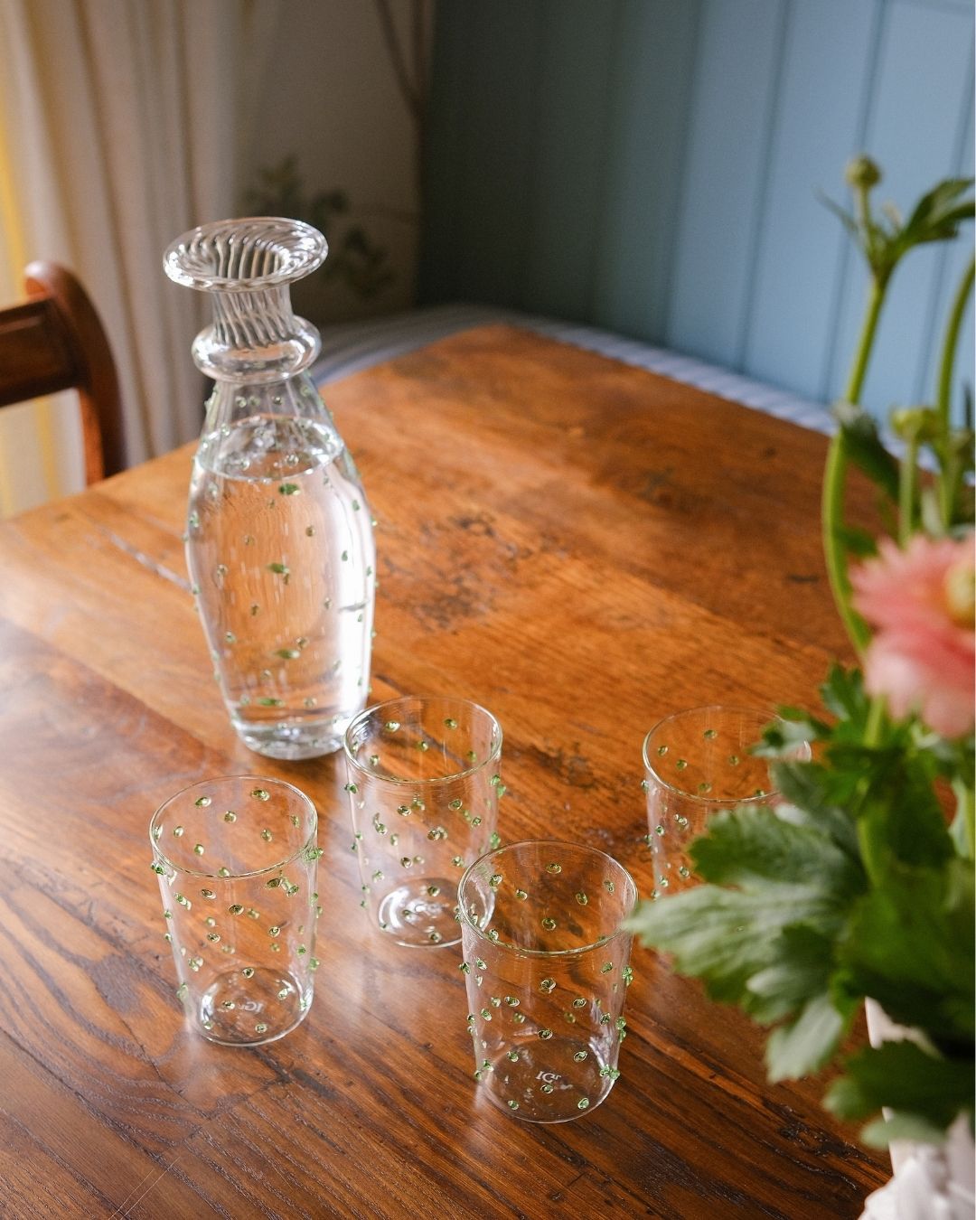 Green Pom Tumbler