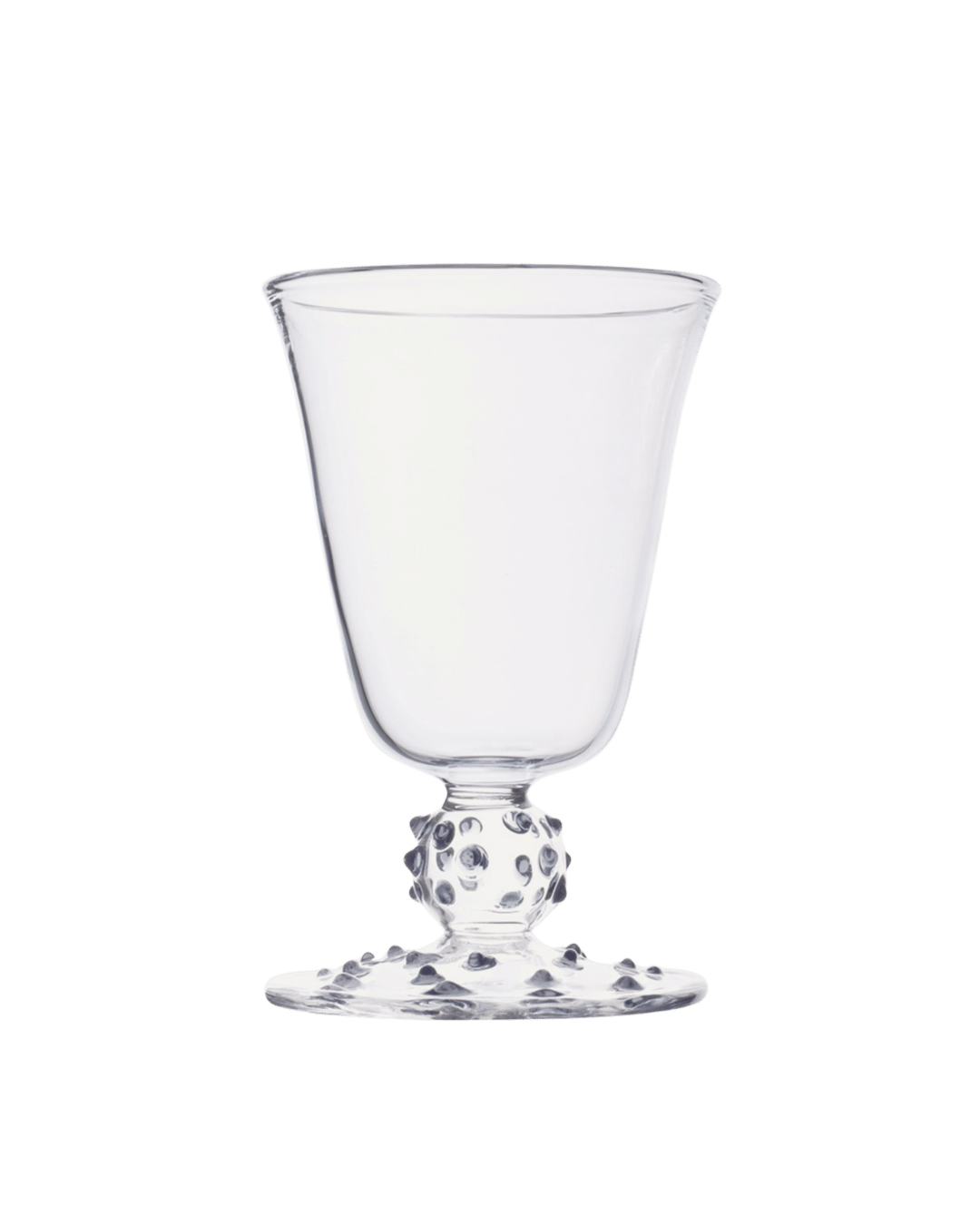 Clear Pom Wine Glass