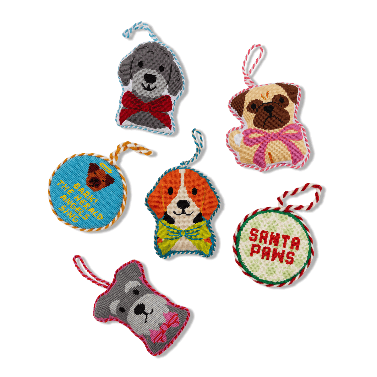 Needlepoint Icon Ornament - Beagle - Furbish Studio