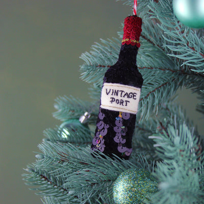 Vintage Port Sequin Hanging Ornament