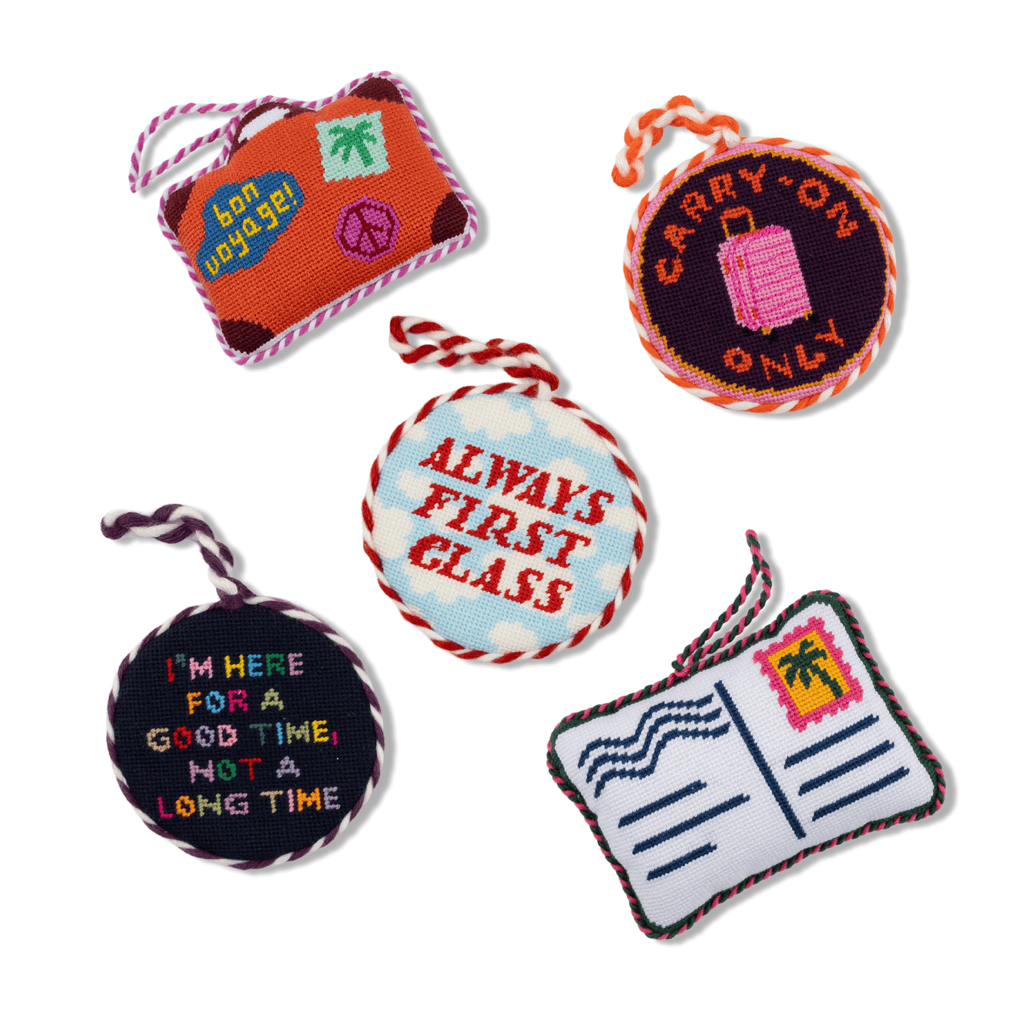 Needlepoint Ornament - Always First Class