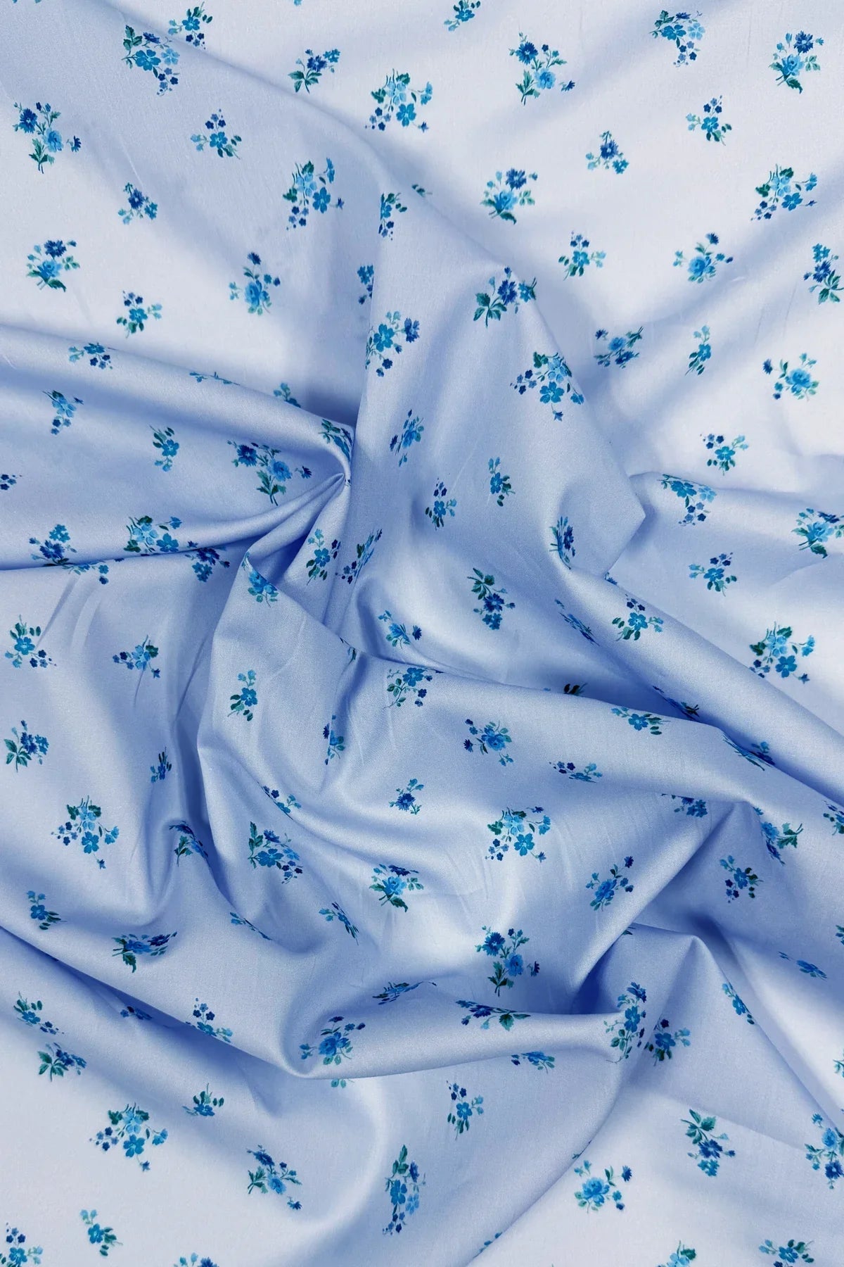 Reversible Scallop Drop Table Runner Made With Liberty Fabrics & Bridgerton Amelie Luise & Posy Corsage Blue
