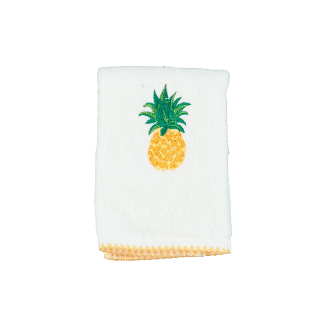 30 × 30 cm Cotton Guest Towel with Pineapple Embroidery