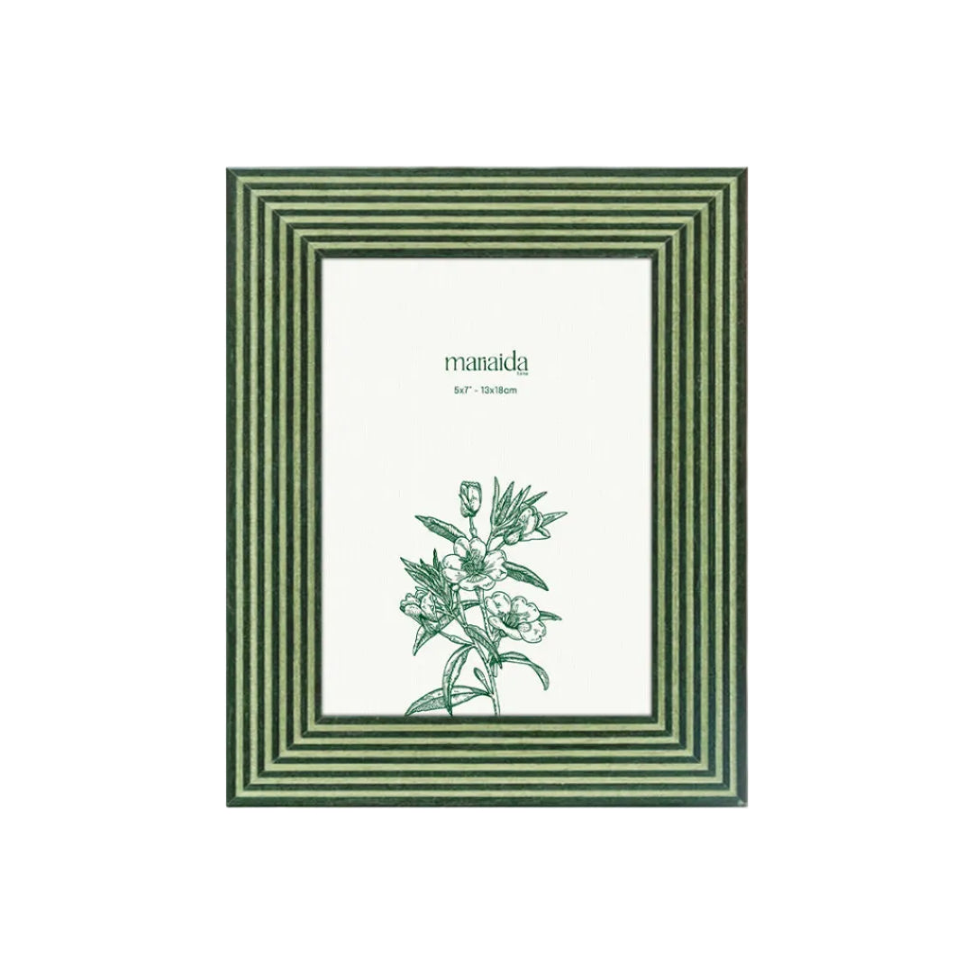 Dolce Tempo Green Photo Frame, 13 × 18 cm