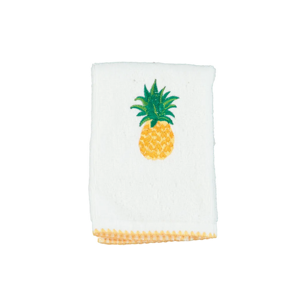 30 × 30 cm Cotton Guest Towel with Pineapple Embroidery