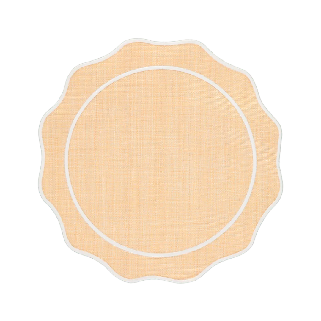 Orla Raffia Placemat with White