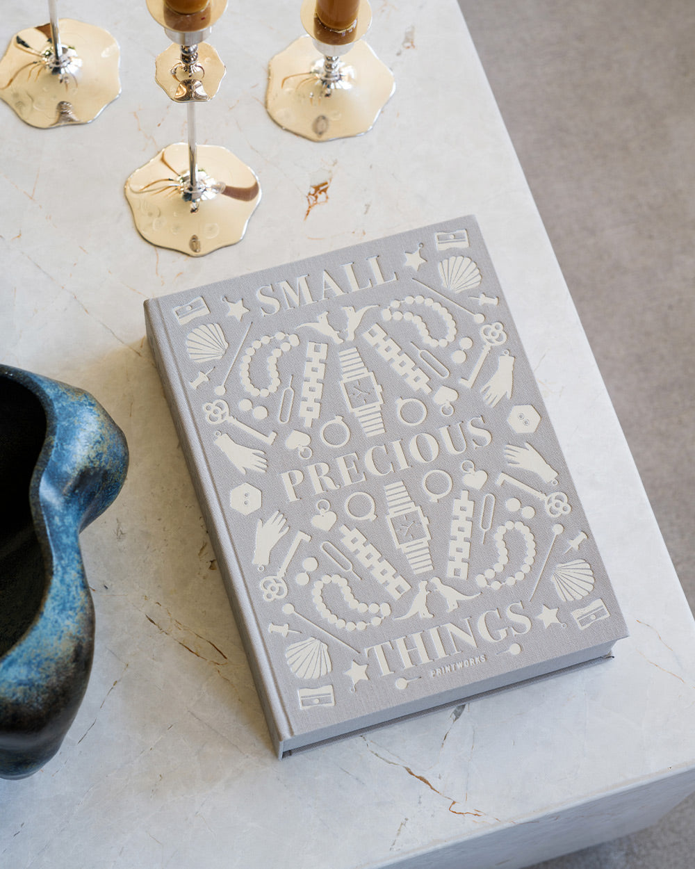 Storage box - Precious Things, Grey