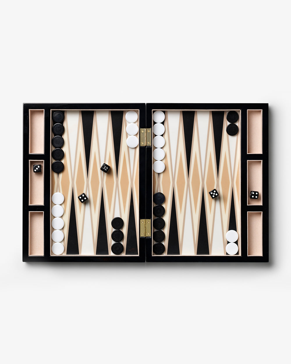 Lacquered Backgammon, Black