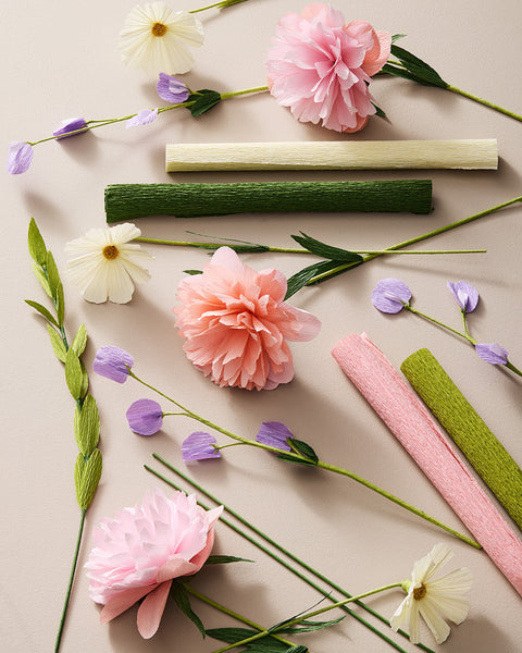 Paper Florist - Crepe Paper Flower Set