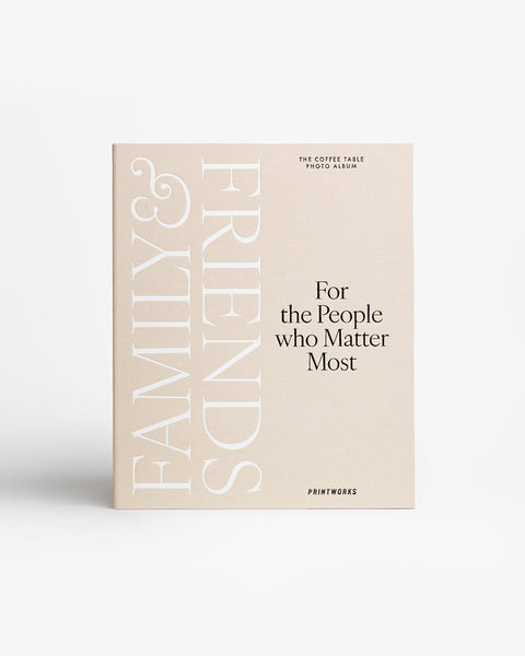 Photo Album - Family and Friends, Beige