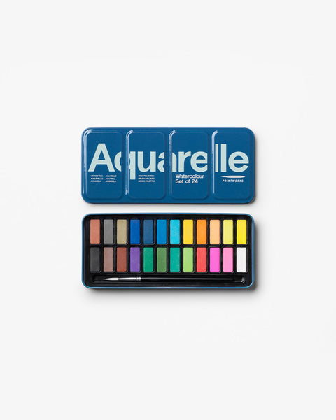 Watercolor - Aquarelle, set of 24