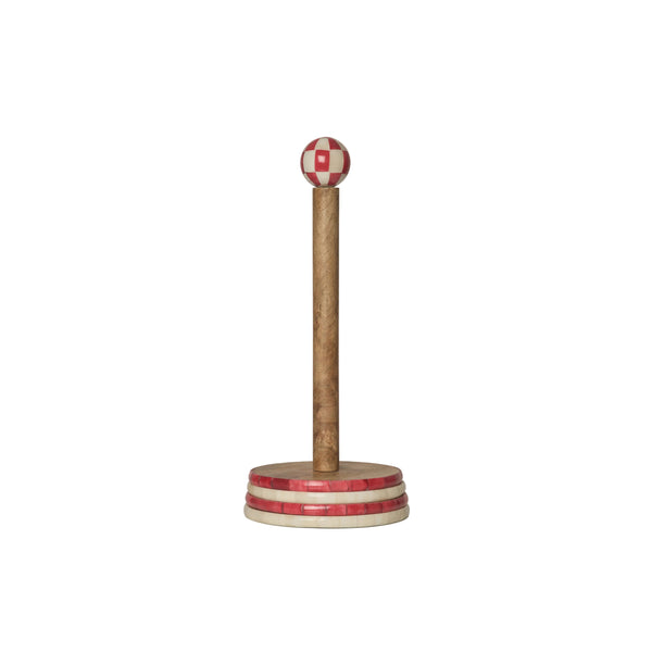 Kitchen Roll Holder | Red & White