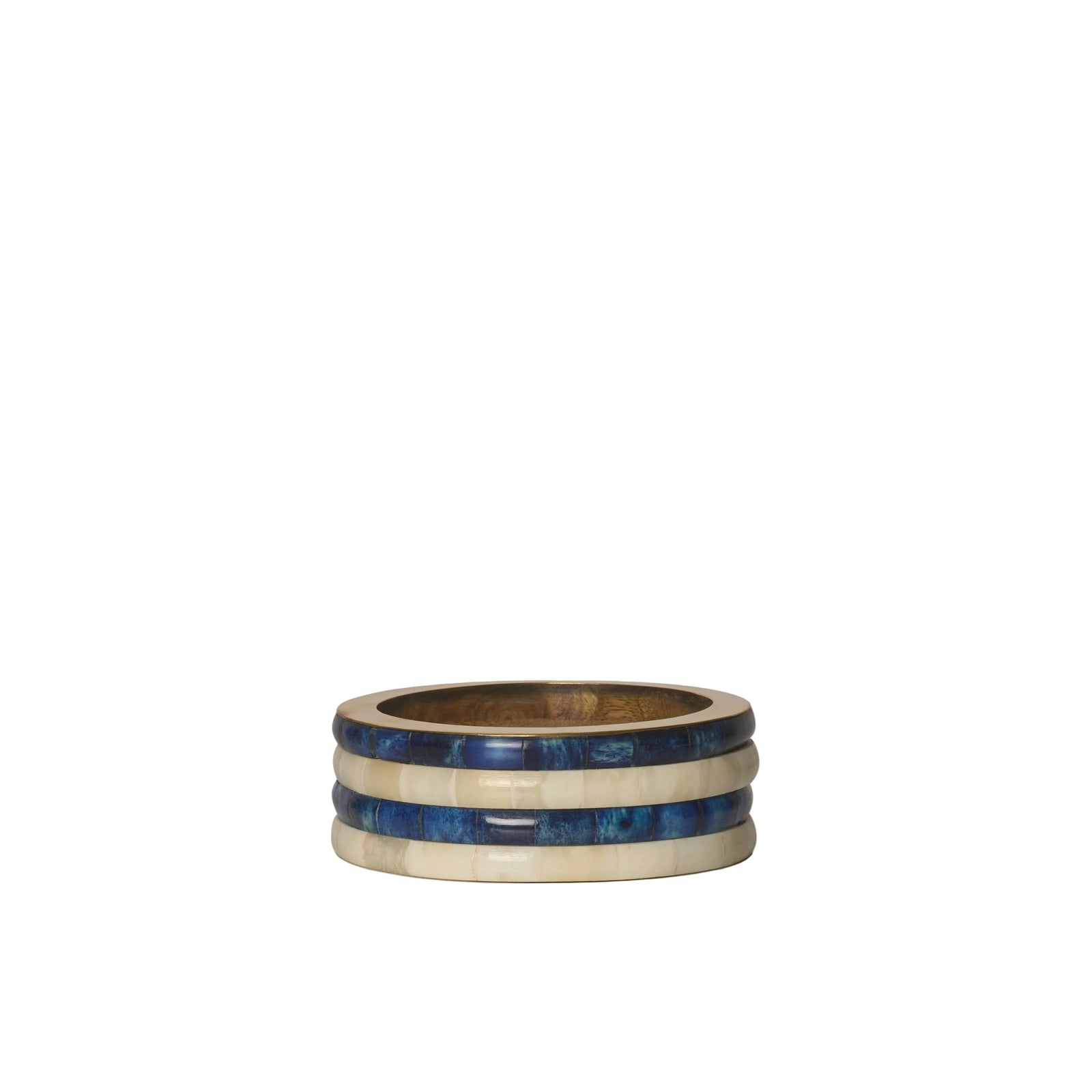 Wine Coaster | Blue & White | Striped