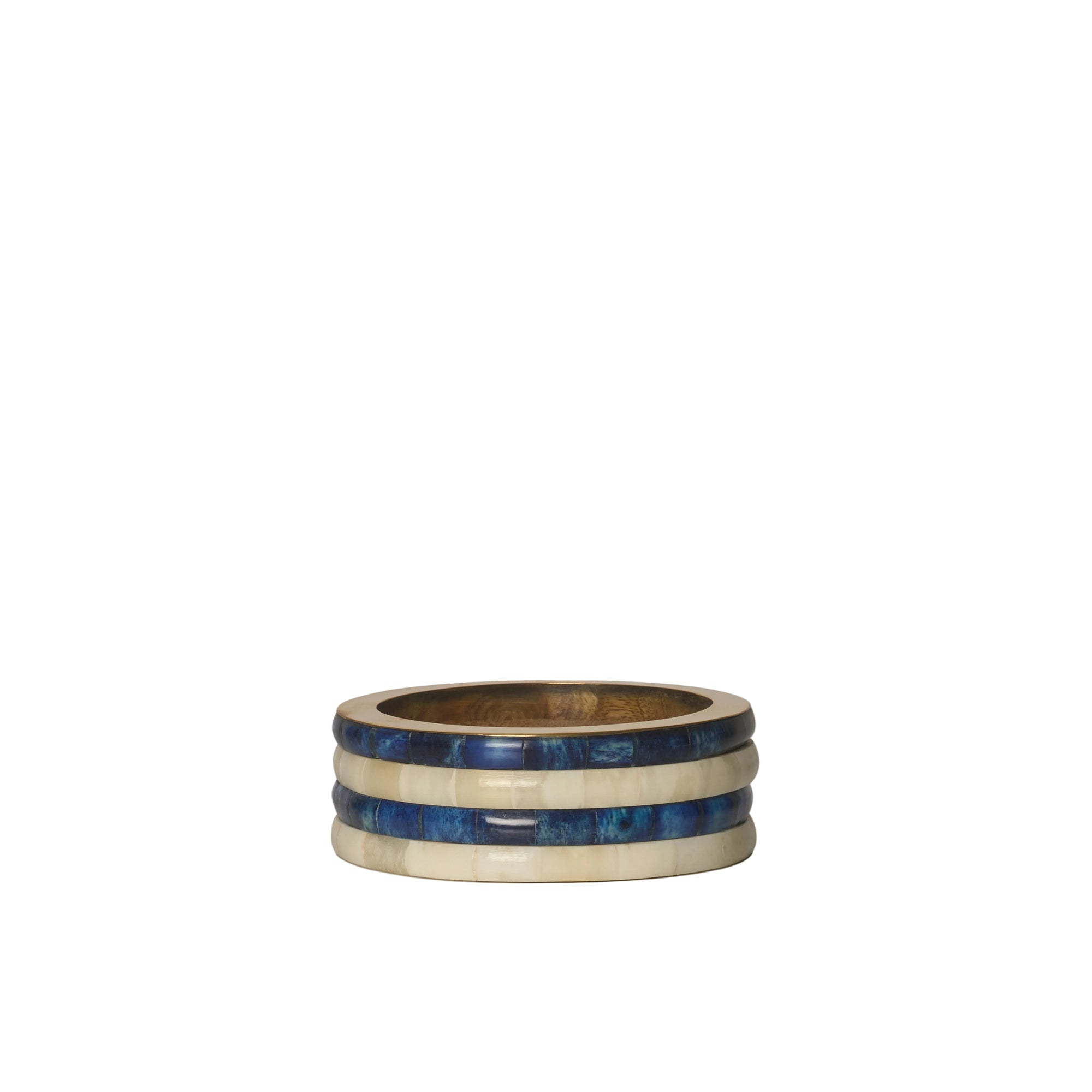 Wine Coaster | Blue & White | Striped