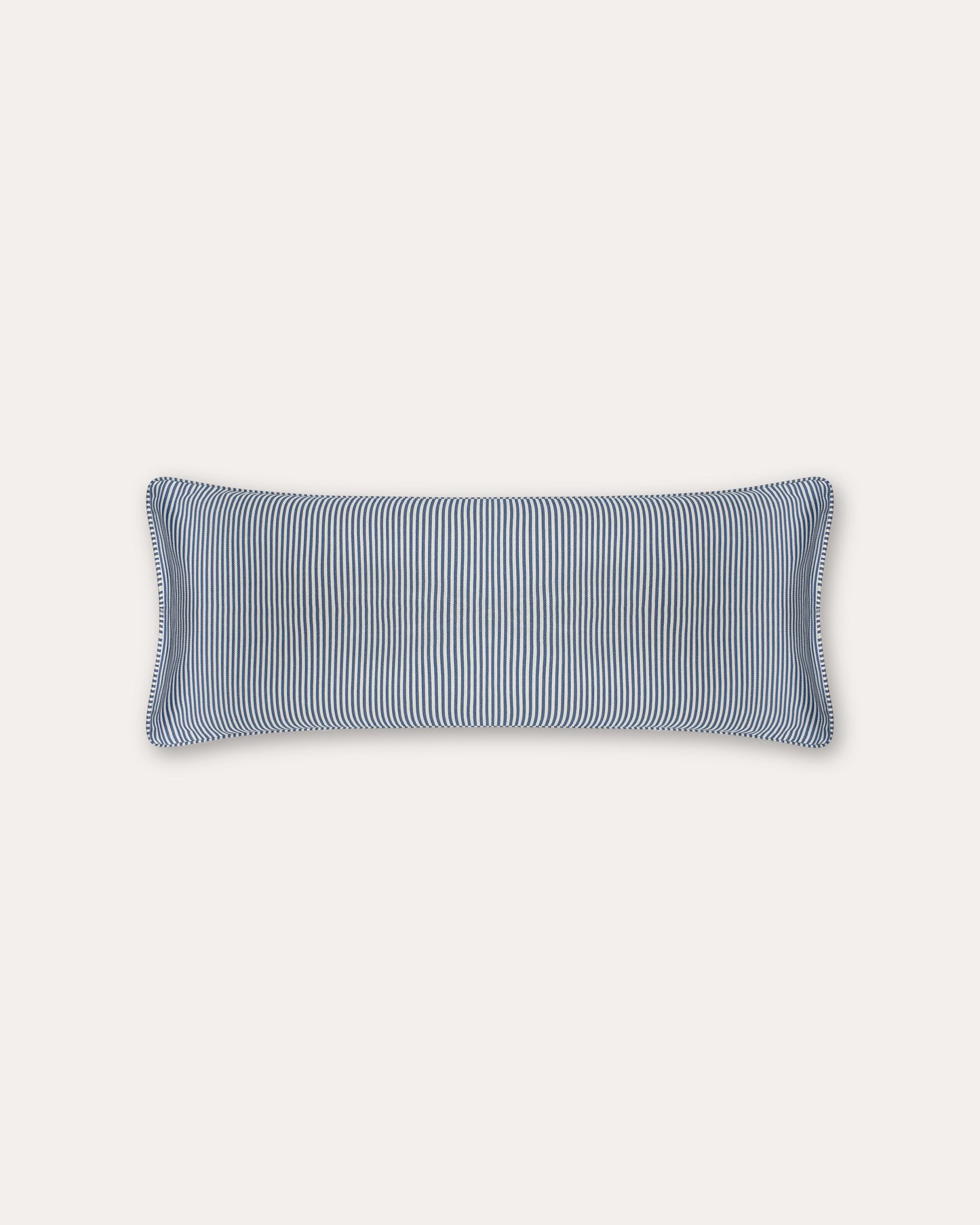 The Fine Stripe Long Cushion in Delphinium