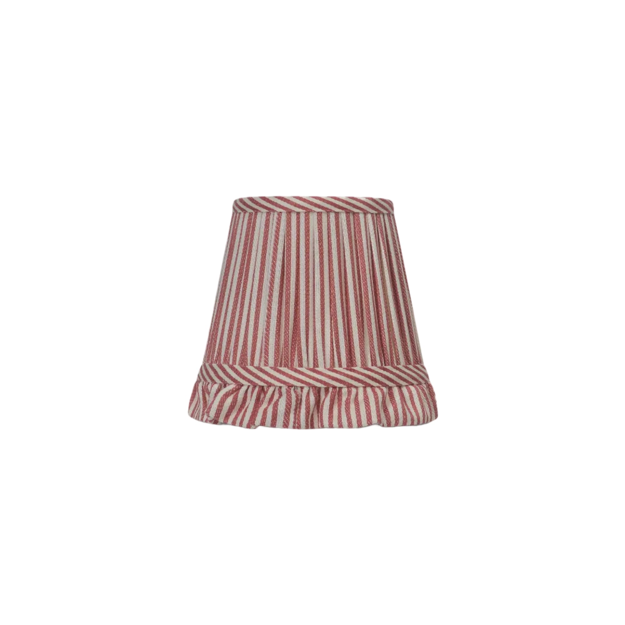 The Fine Stripe in Crabapple Wall Light Lampshade