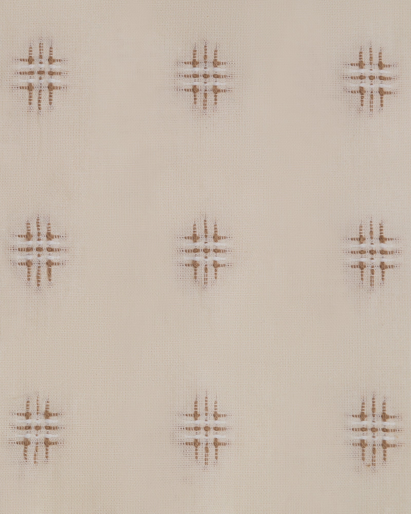The Embroidered Cotton in Chestnut