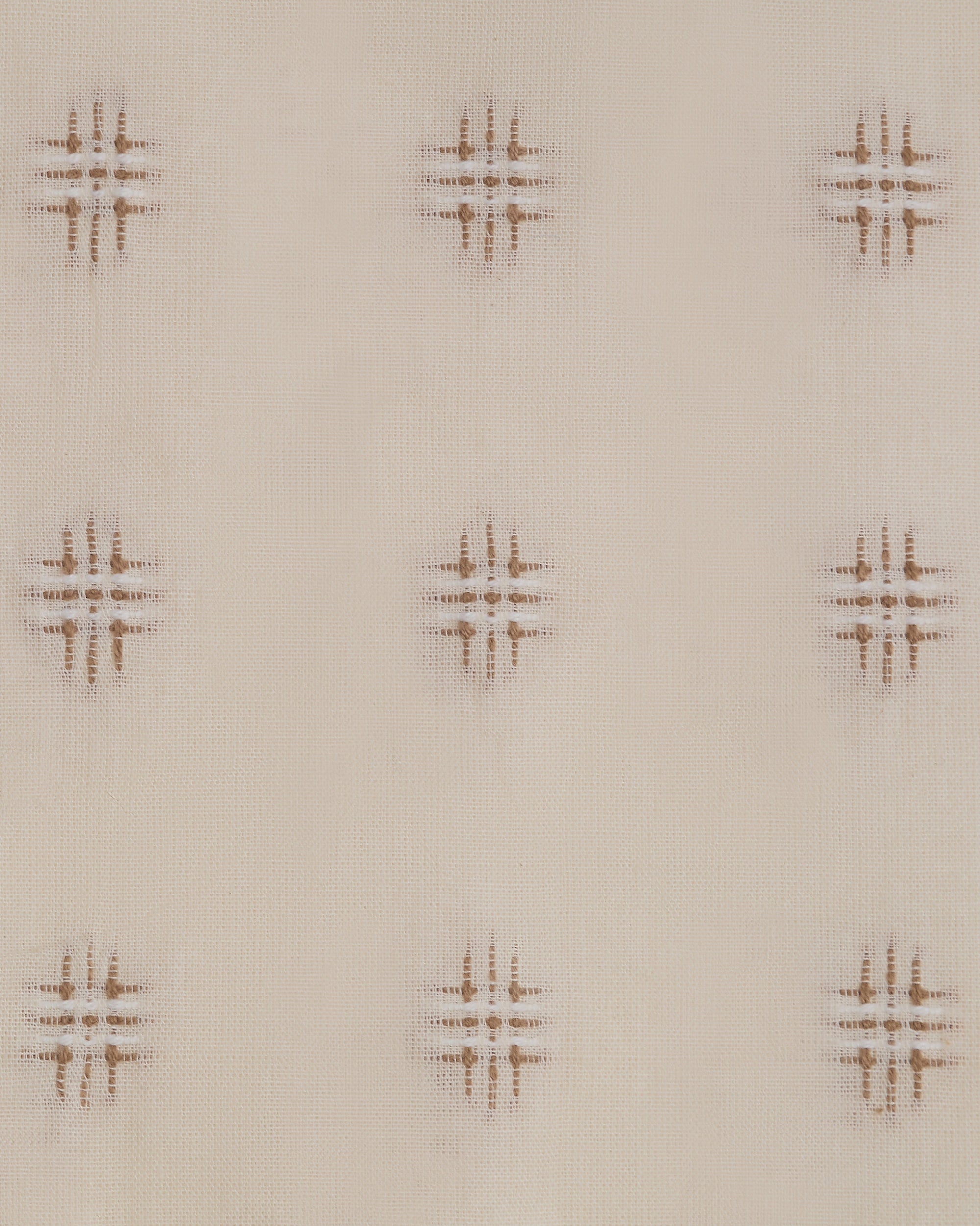 The Embroidered Cotton in Chestnut