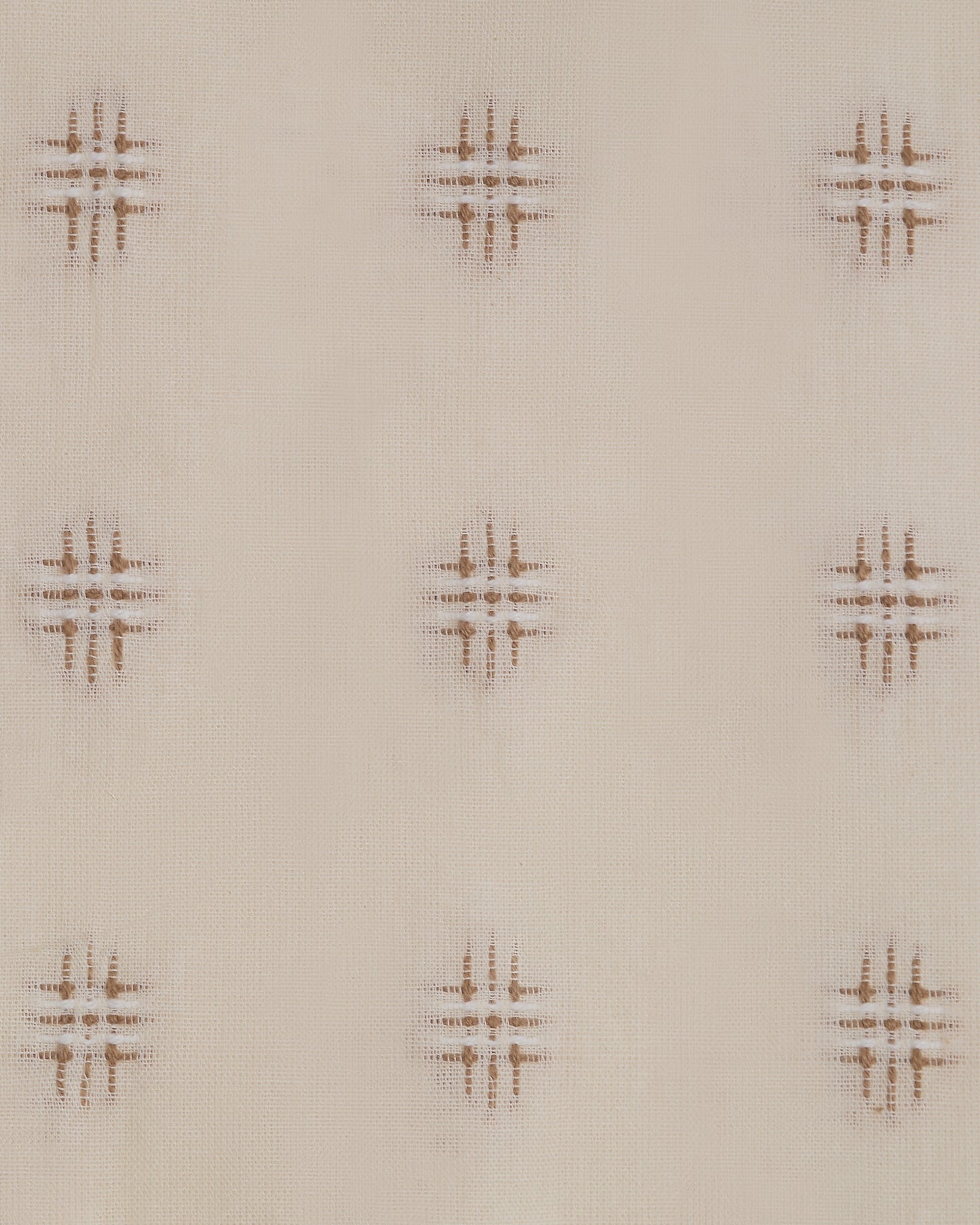 The Embroidered Cotton in Chestnut