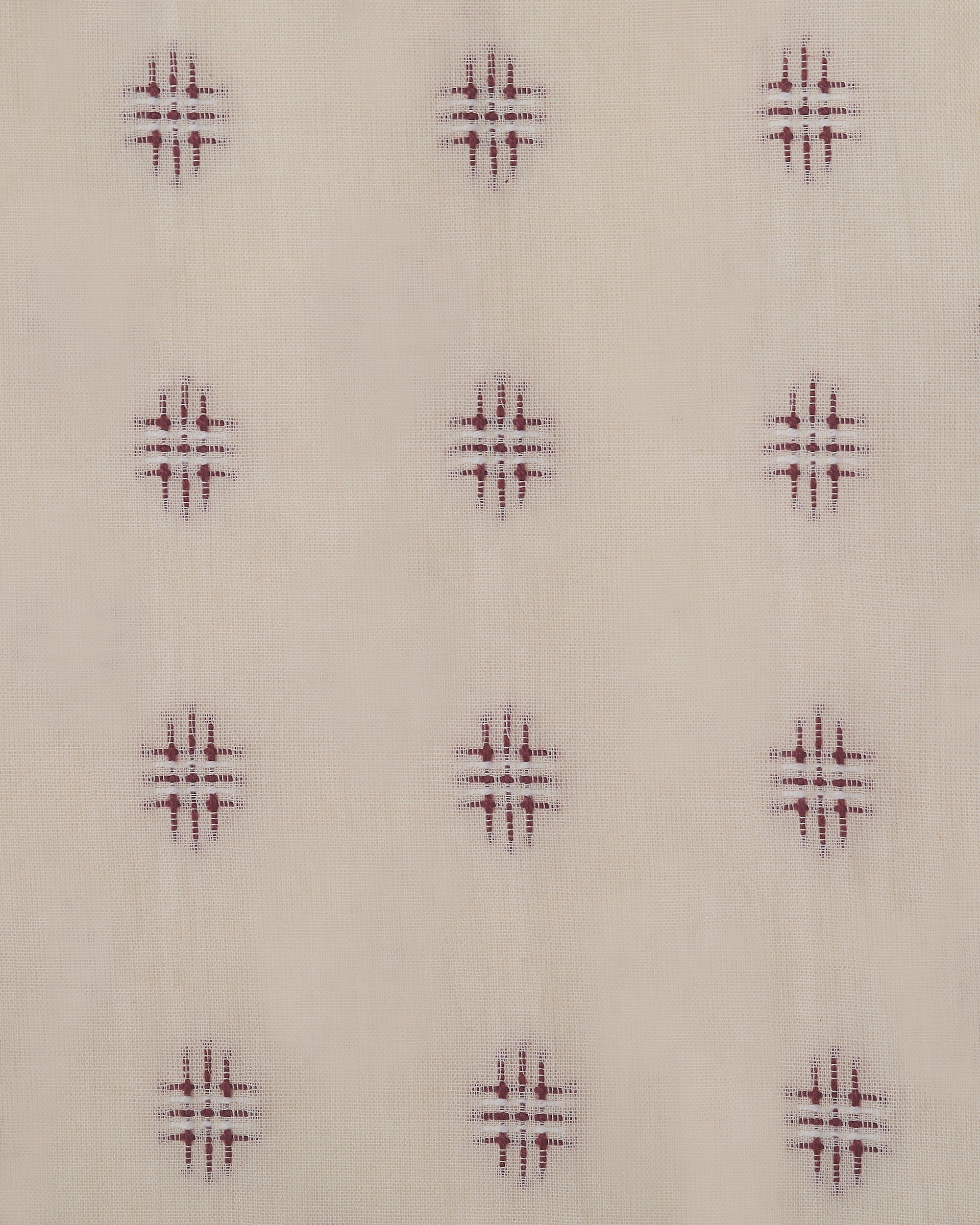 The Embroidered Cotton in Damson