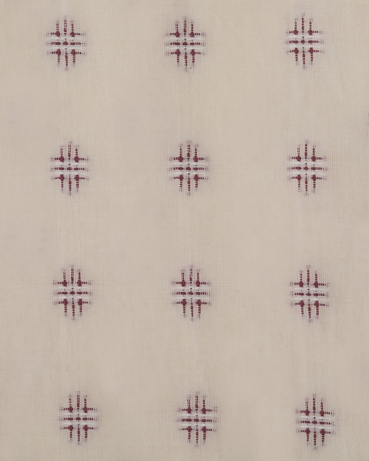 The Embroidered Cotton in Damson
