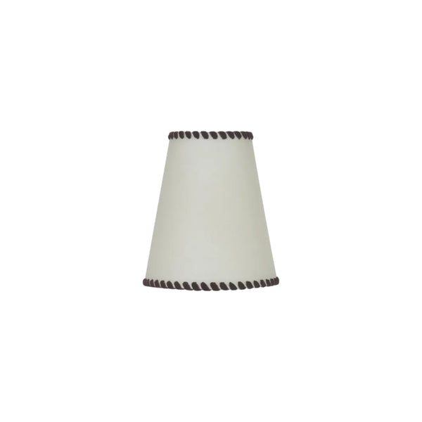 Natural Parchment with Cocoa Trim Wall Light
