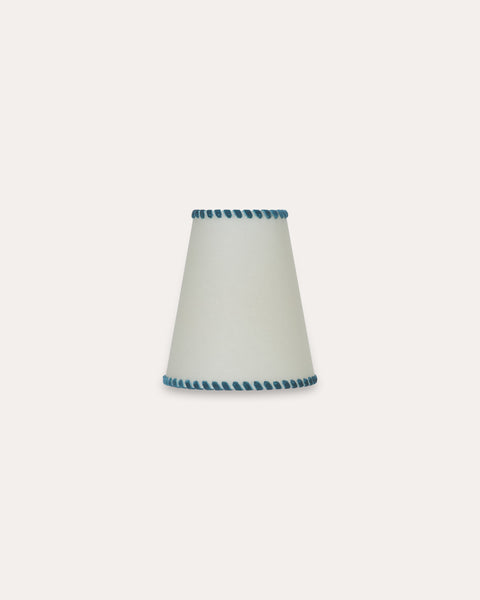Natural Parchment with Blue Juniper Trim