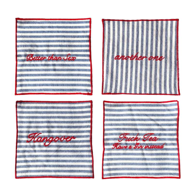 Set of 4 Cocktail Napkins