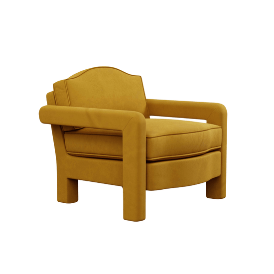 Elio Armchair, Turmeric Velvet