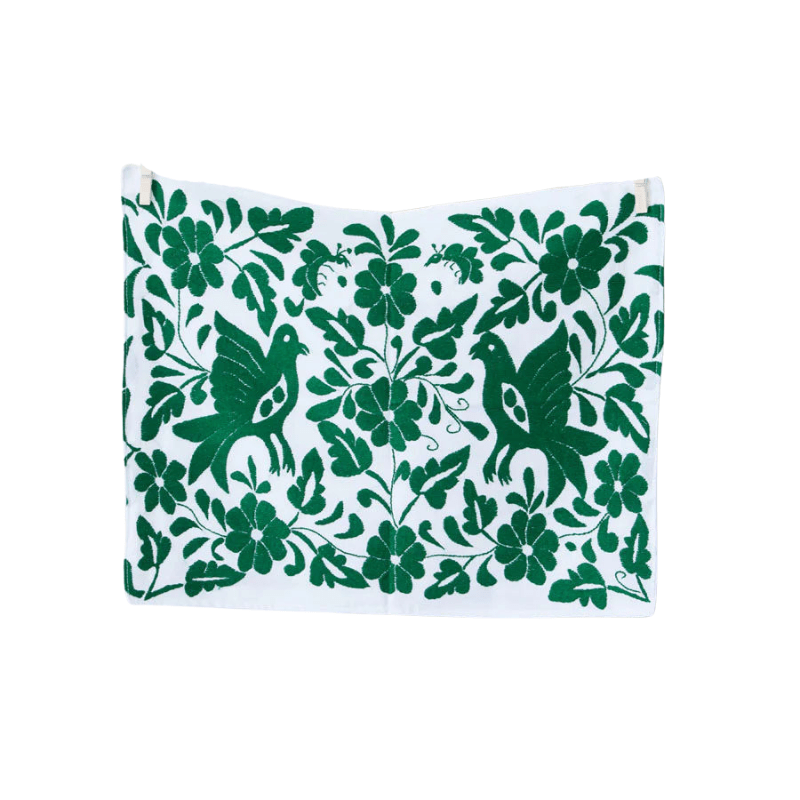 Embroidered Placemat - Green