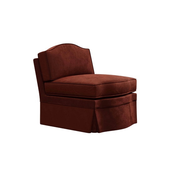 Felix Slipper Chair, Cinnamon Velvet