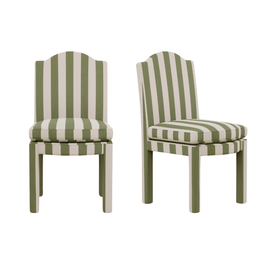 Pair of Leo Dining Chairs, Artichoke