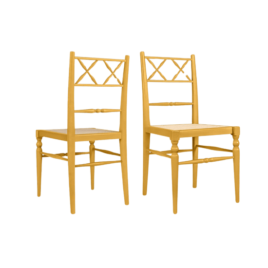 Pair of Chiara Dining Chairs, Mustard