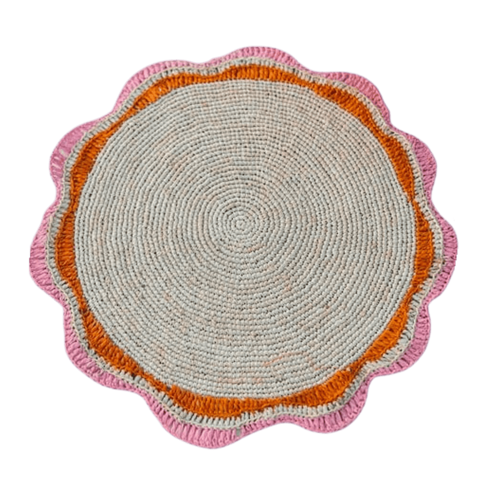 Round Pink Placemat