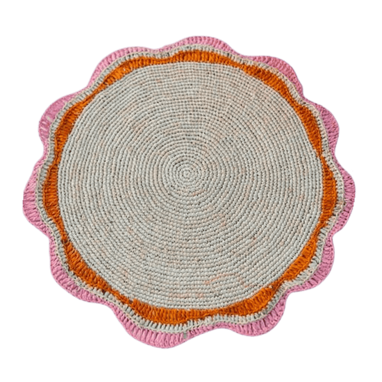 Round Pink Placemat