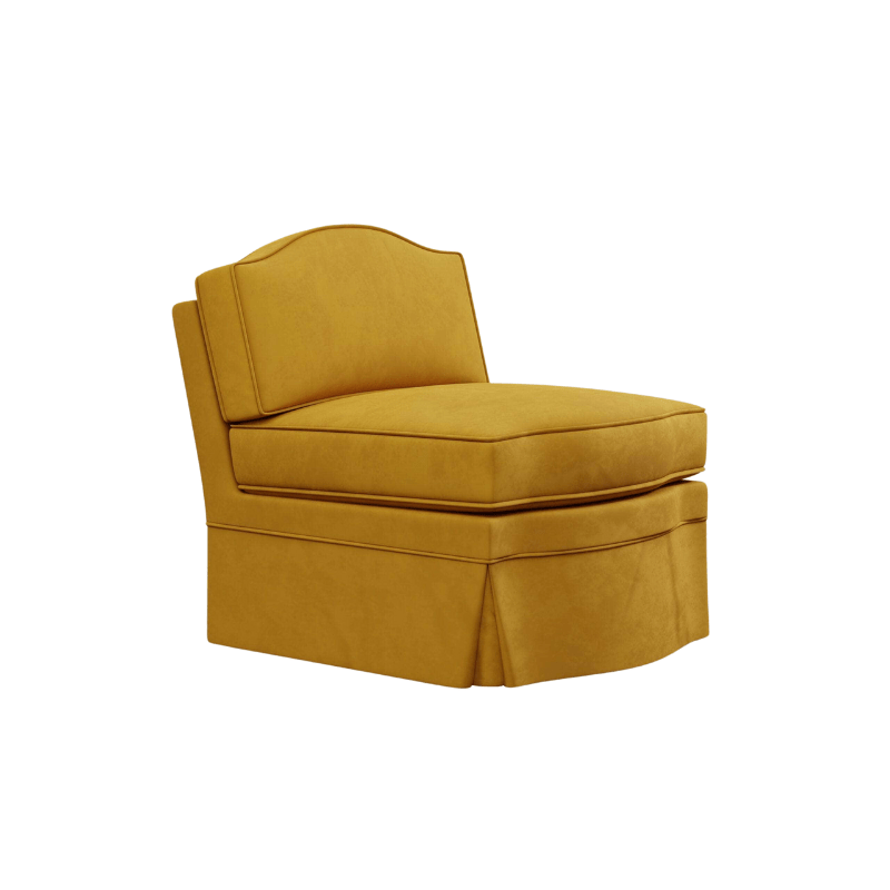 Felix Slipper Chair, Turmeric Velvet
