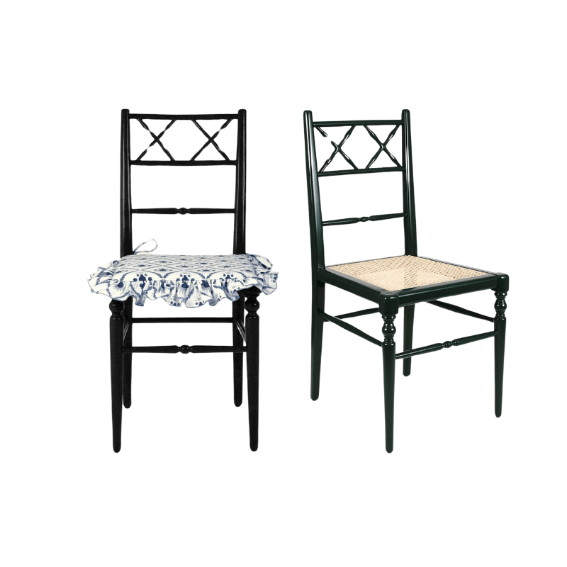 Pair of Chiara Dining Chairs, Charcoal