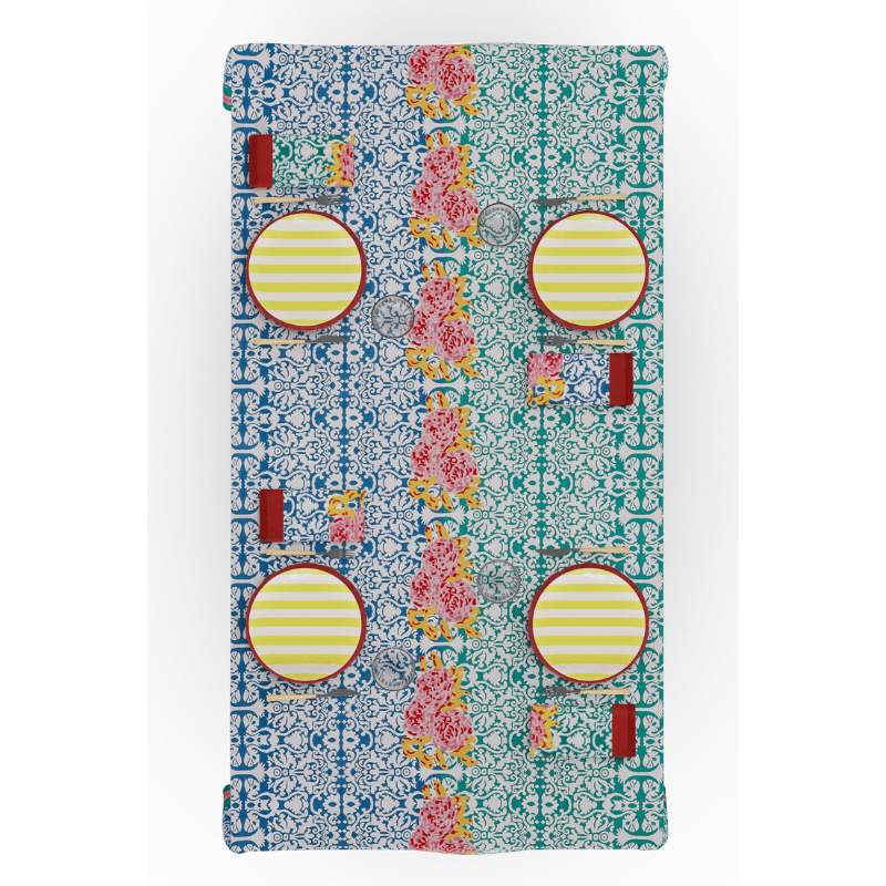 Cotton Tablecloth | Dam Dam Veronese Blue