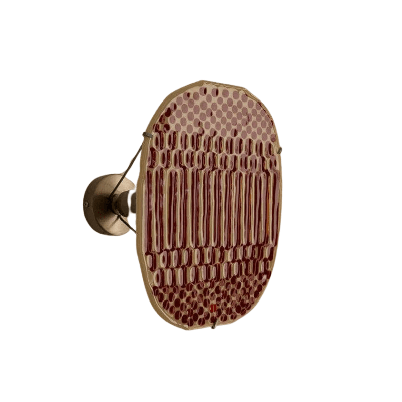 Red Beige Wall Lamp