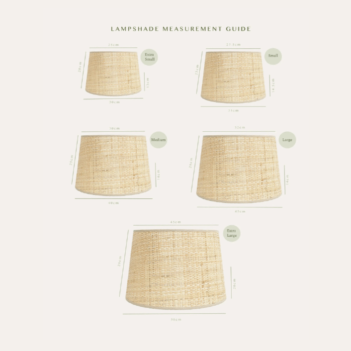 Seema Raffia Lampshade - Red