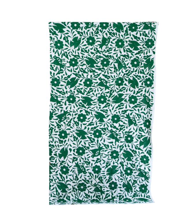 Embroidered Tablecloth - Green