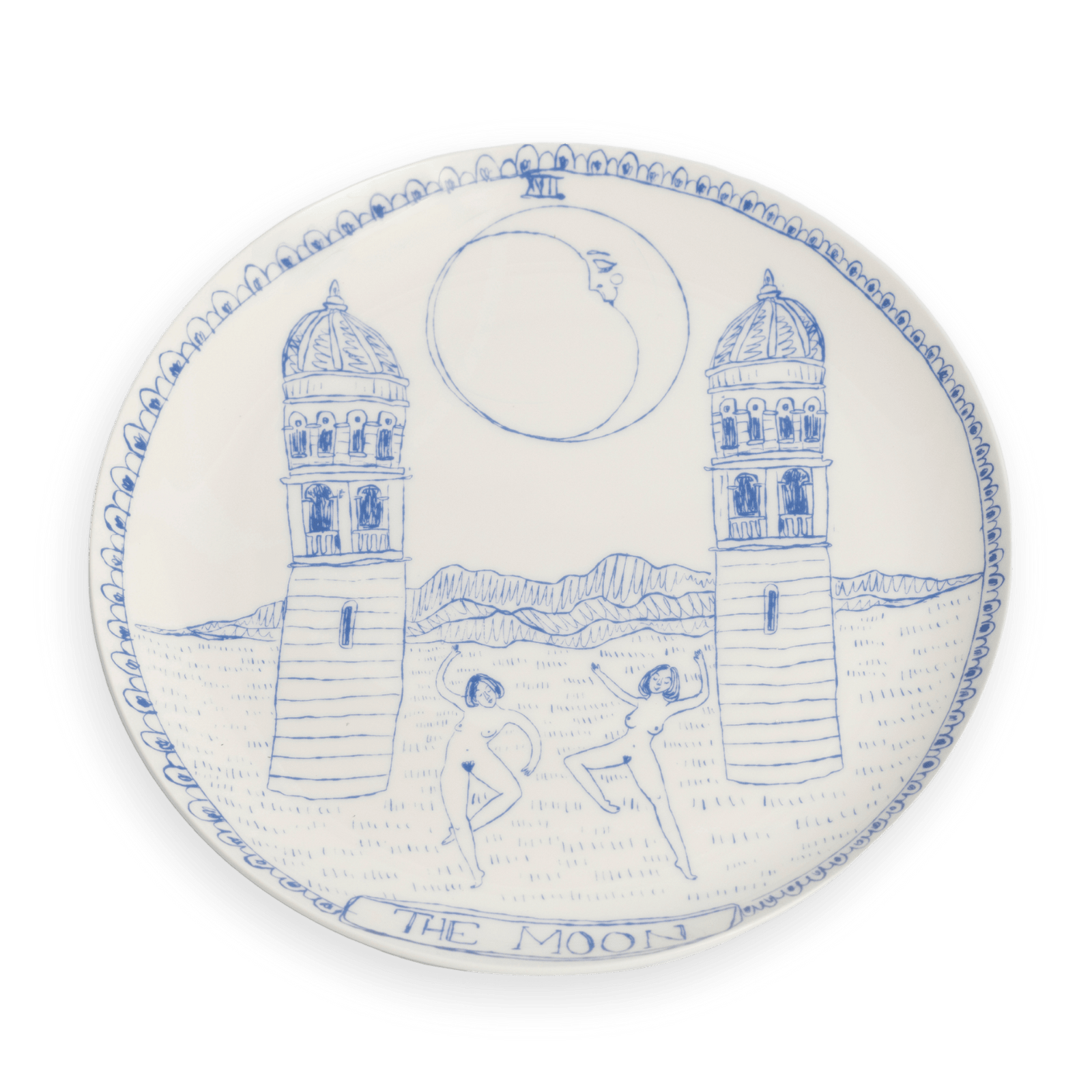 The Moon Tarot Dinner Plate