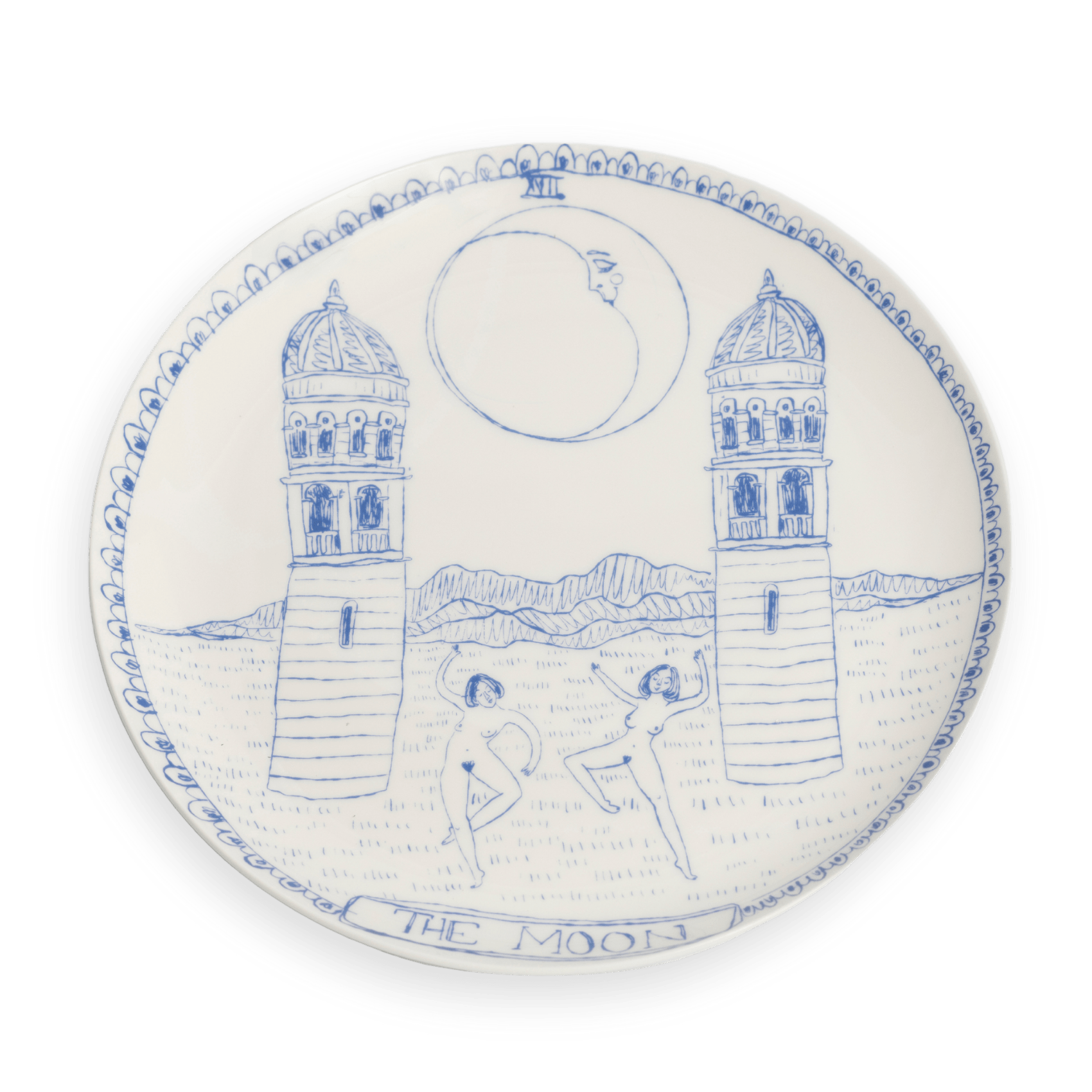 The Moon Tarot Dinner Plate