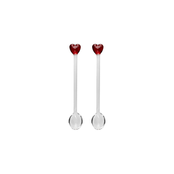Heart Spoons Red